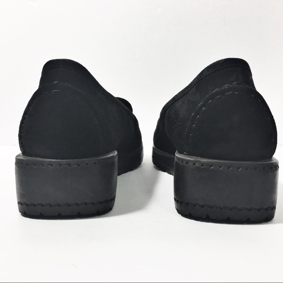 Stuart Weitzman Suede Schooldays Platform Loafers - Picture 3 of 7